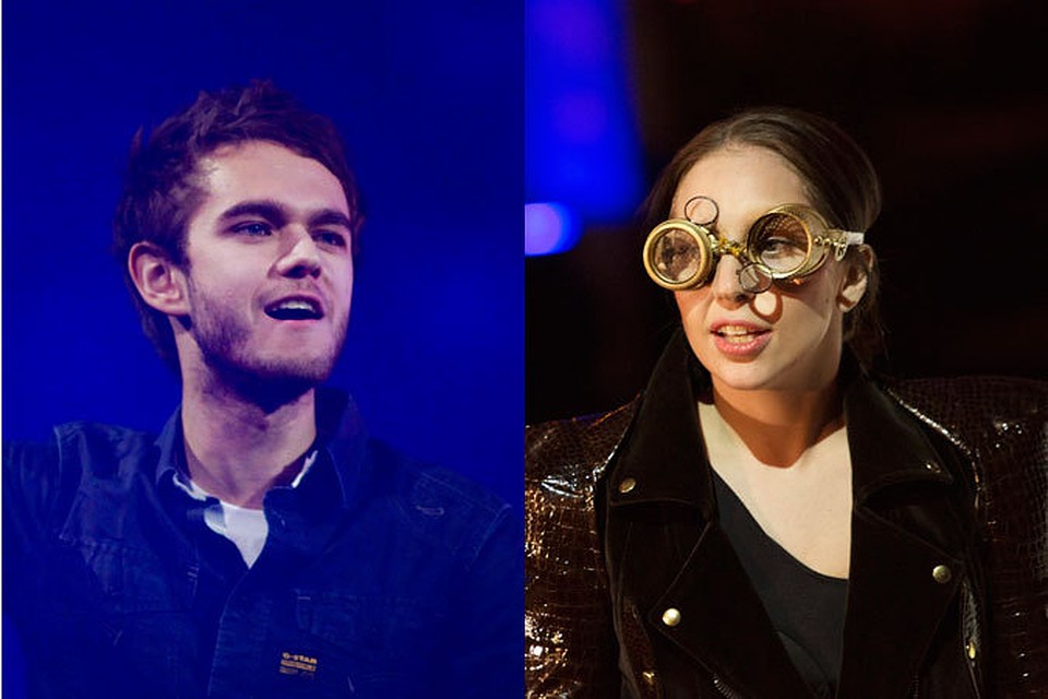 Антон Заславский или Zedd (слева) и Леди Гага познакомились на шоу в Лондоне