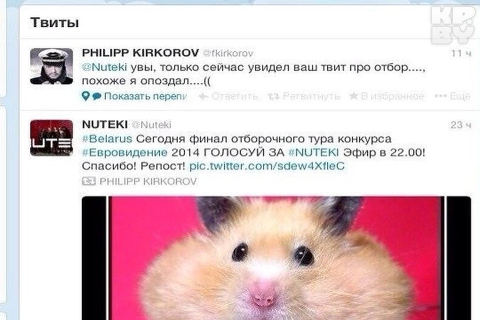 Киркоров поддержал группу "Нутеки"