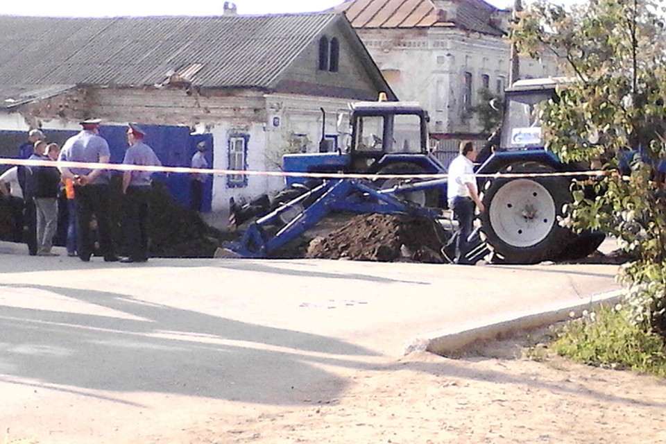 В центре Арзамаса произошел карстовый провал.