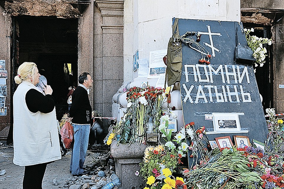 Последствия трагедии в Доме Профсоюзов, куда активисты «Правого сектора» загнали сторонников федерализации.