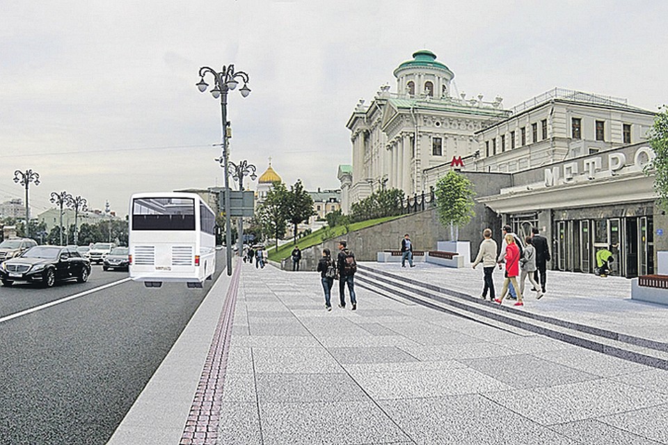Столица снова преобразится. Так будет выглядеть Моховая. Фото: КБ Стрелка