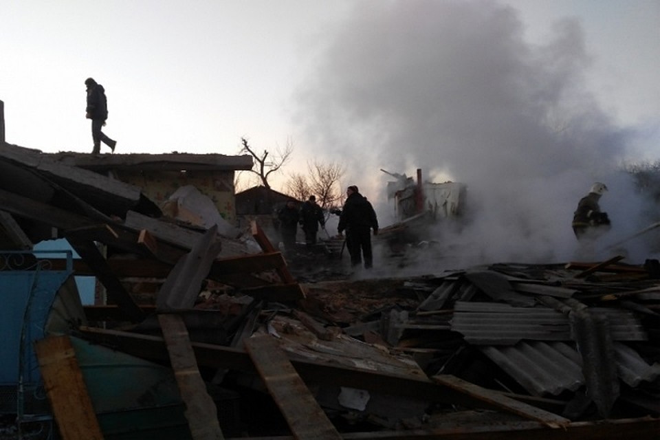 Две квартиры жилого дома полностью разрушены