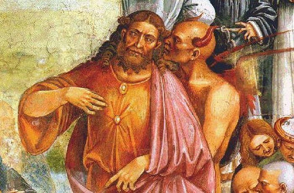 Антихрист и дьявол - фреска Луки Синьорелли. Фото с сайта www.wikipedia.ru