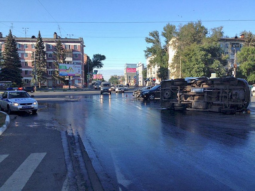 Авария случилась на пересечении улицы Авроры и улицы Гагарина. Фото: ГУ МВД России по Самарской области