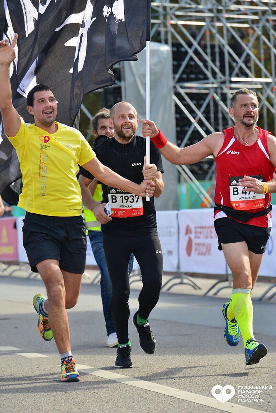 Музыкант в 2015 году пробежал на Московском марафоне. Фотоmoscowmarathon.org