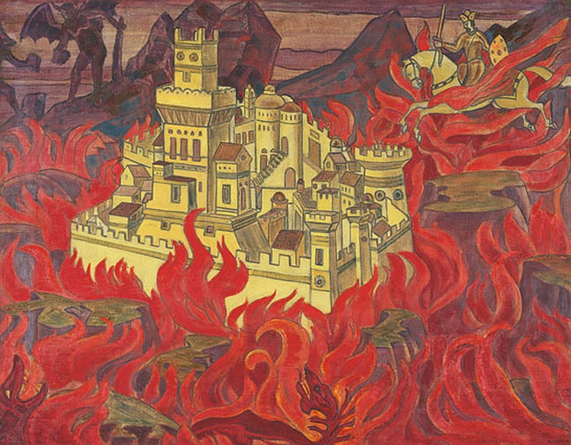 Пречистый град - врагам озлобление, 1912, Н.К.Рерих