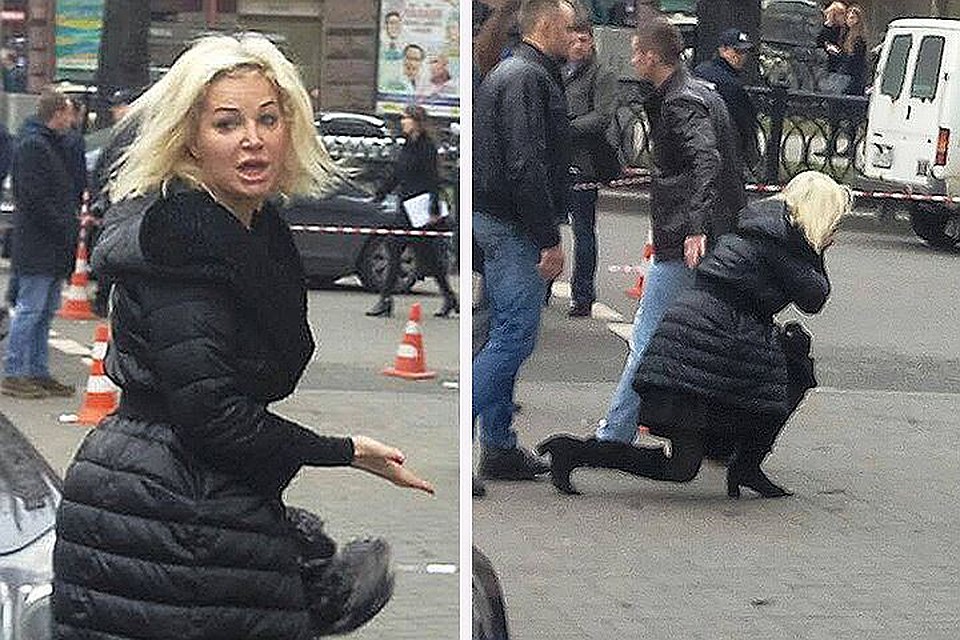 По свидетельствам очевидцев, Мария Максакова упала в обморок при виде тела убитого супруга. ФОТО: Roman_Yhnovec