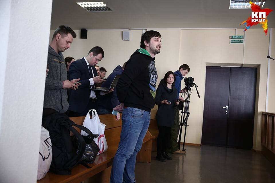 В суде Московского района судят журналиста телеканала Белсат Александра Борозенко Фото: Павел МАРТИНЧИК