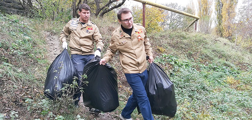 Субботник по уборке исторического памятника Чокурча.