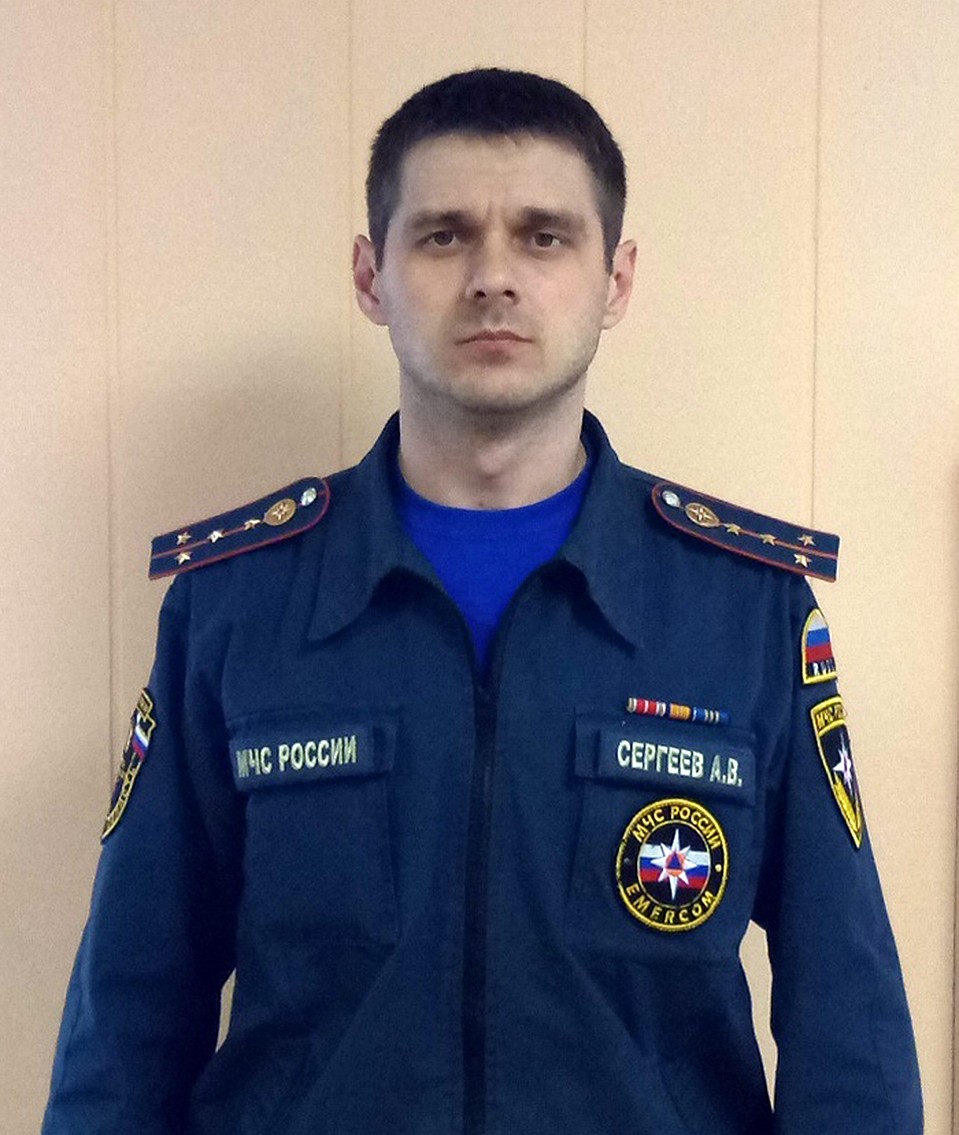 Во время пожара 35-летний Андрей Сергеев, заместитель начальника пожарно-спасательной части №5 Кемерова, находился на 4 этаже Фото: Личный архив