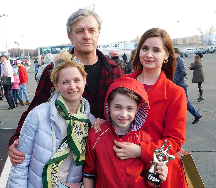 Рутгер Гарехт с родными.