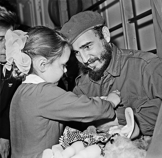 Фидель Кастро во время посещения Ленинграда в 1963 году Фото Владимир Савостьянов /Фотохроника ТАСС/