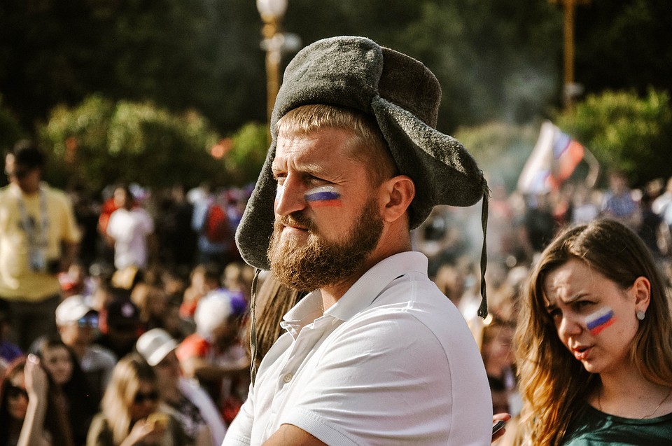 Болельщик сборной России Фото: Елизавета БЕЛЯЕВА