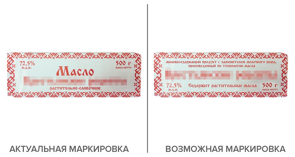 Возможные изменения на упаковках молочных продуктов. Фото: Роскачество.