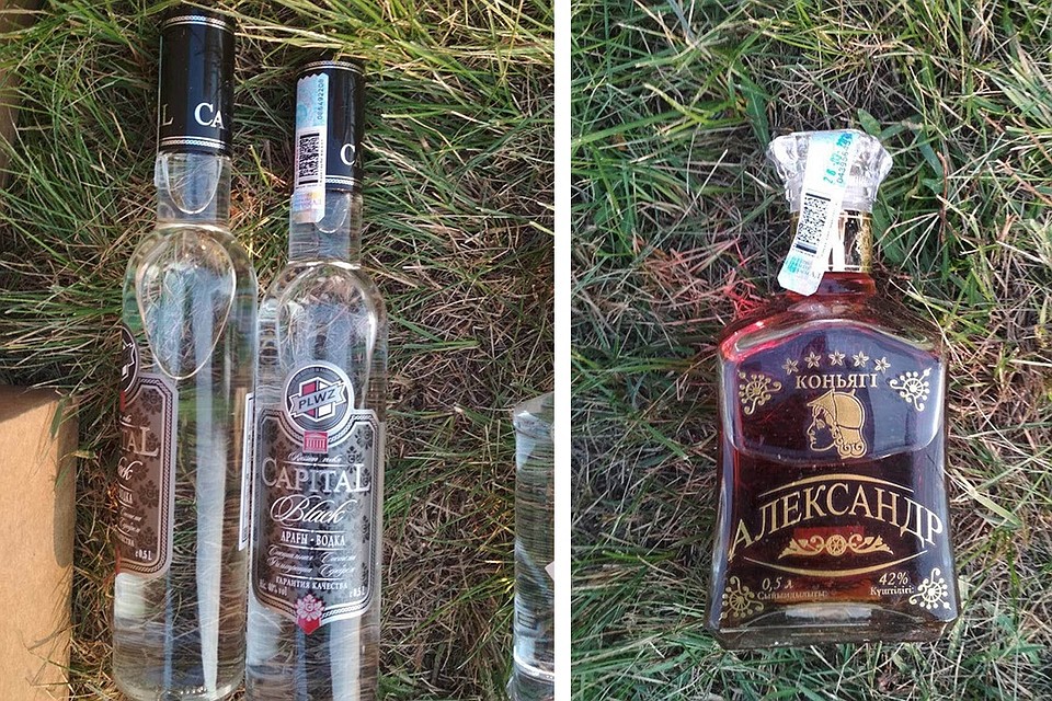Весь изъятый у брестчанина алкоголь был произведен в Казахстане. Фото: УВД Брестского