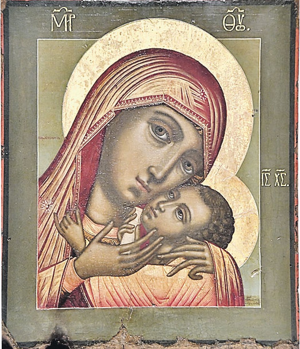 За иконой «Богоматерь Корсунская» (1708 год) иконописца Оружейной палаты Алексея Квашнина Григорий Лепс охотился почти 15 лет. Фото: Владимир ВЕЛЕНГУРИН