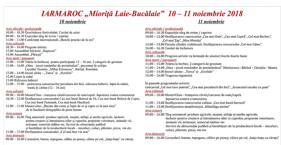 Iarmaroc Miorita "Laie-Bucalaie"