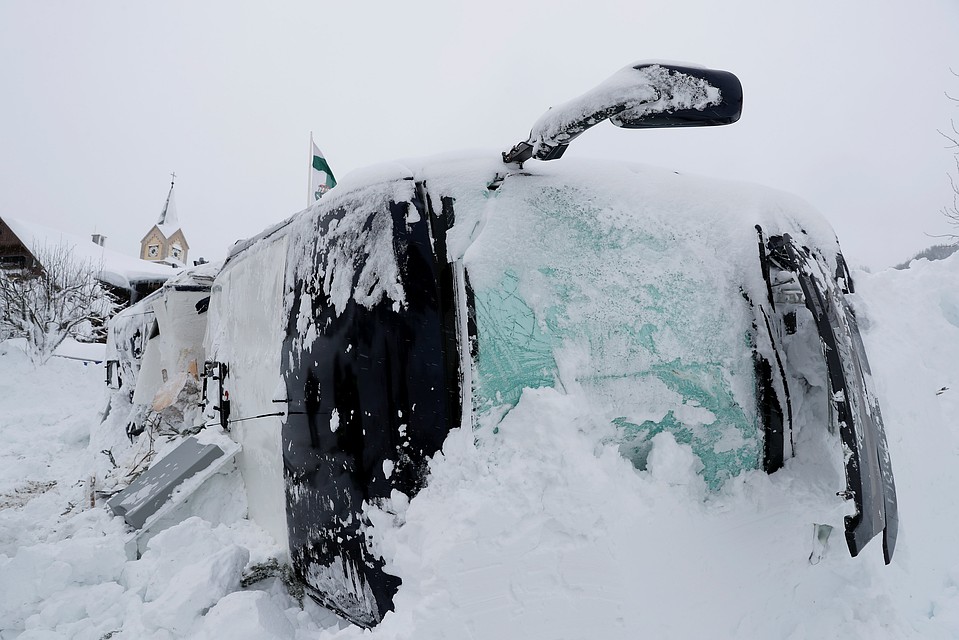 При сходе лавины в Австрии никто не пострадал Фото: REUTERS