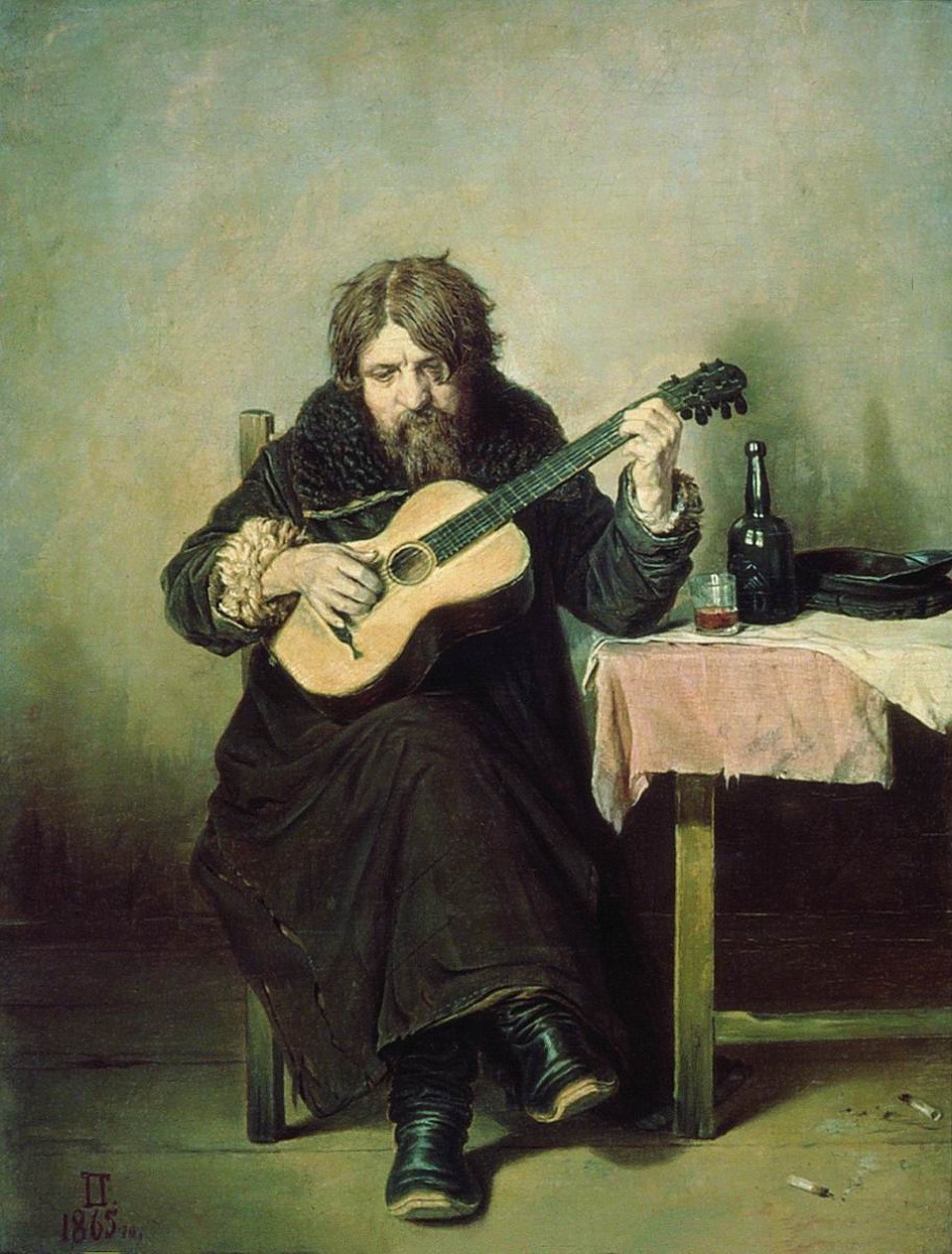 Василий Перов. "Гитарист-бобыль".