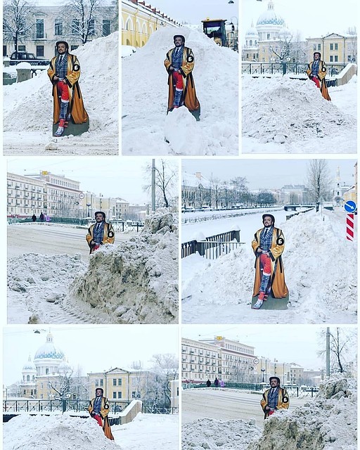 Филипп Киркоров "измерил" сугробы в Петербурге.