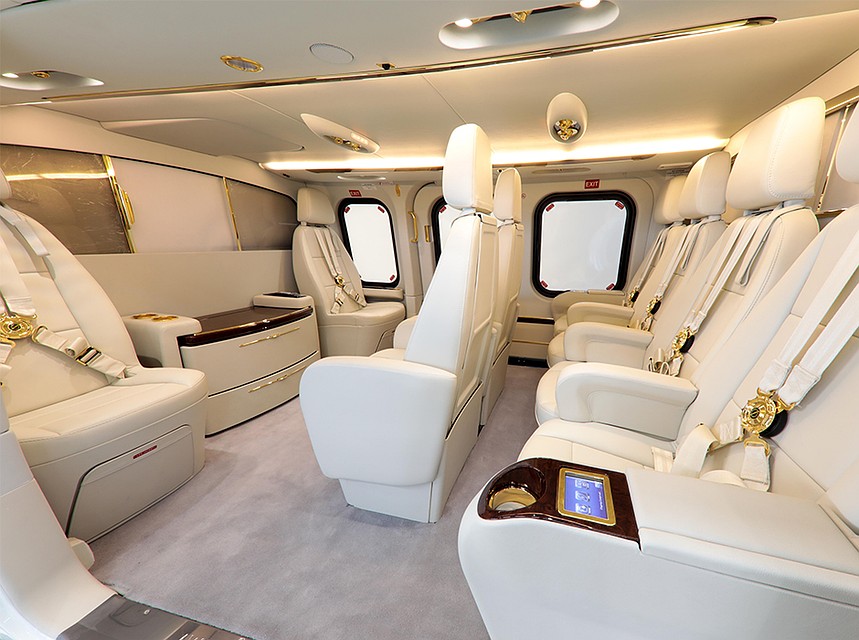 Так выглядит салон вертолета в VIP-компоновке. Фото: leonardocompany.com.