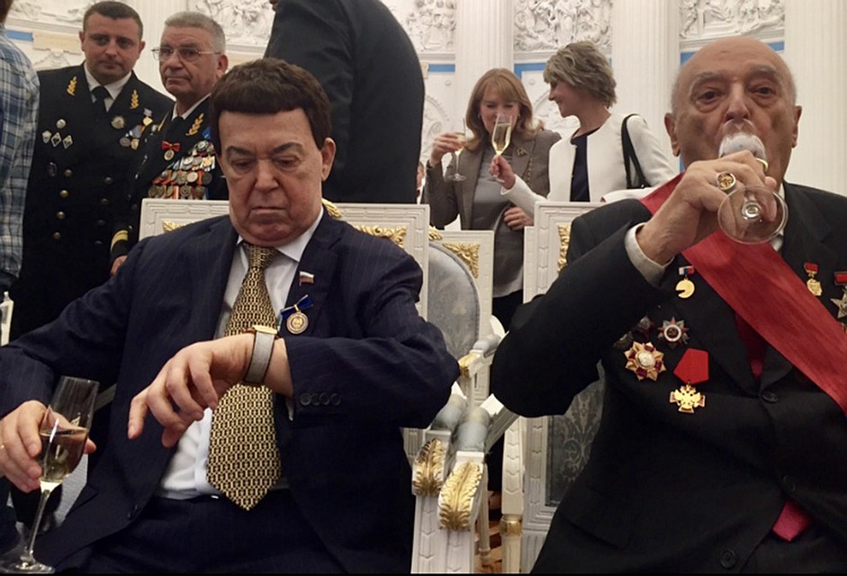 Владимир Этуш и Иосиф Кобзон. Фото: Александр ГАМОВ