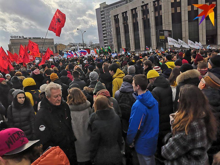 На митинг, по данным МВД, собралось 6,5 тысяч человек Фото: Юлия АЛЕХИНА