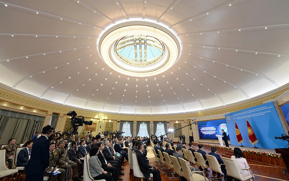 Заседание с участием руководителей дипломатических ведомств прошло в доме приемов «Энесай». Фото: Султан ДОСАЛИЕВ