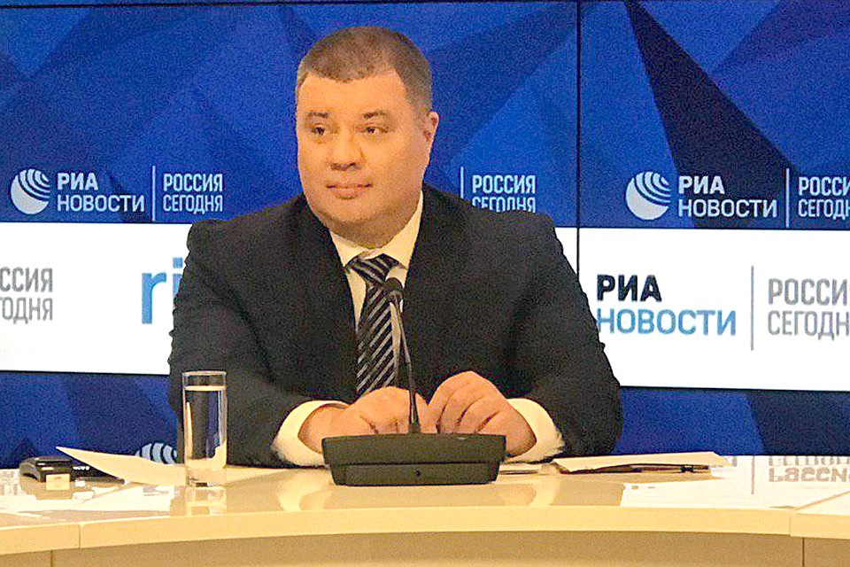 Экс-сотрудник СБУ Василий Прозоров на пресс-конференции в Москве, 25 марта 2019 г. Фото: Александр КОЦ
