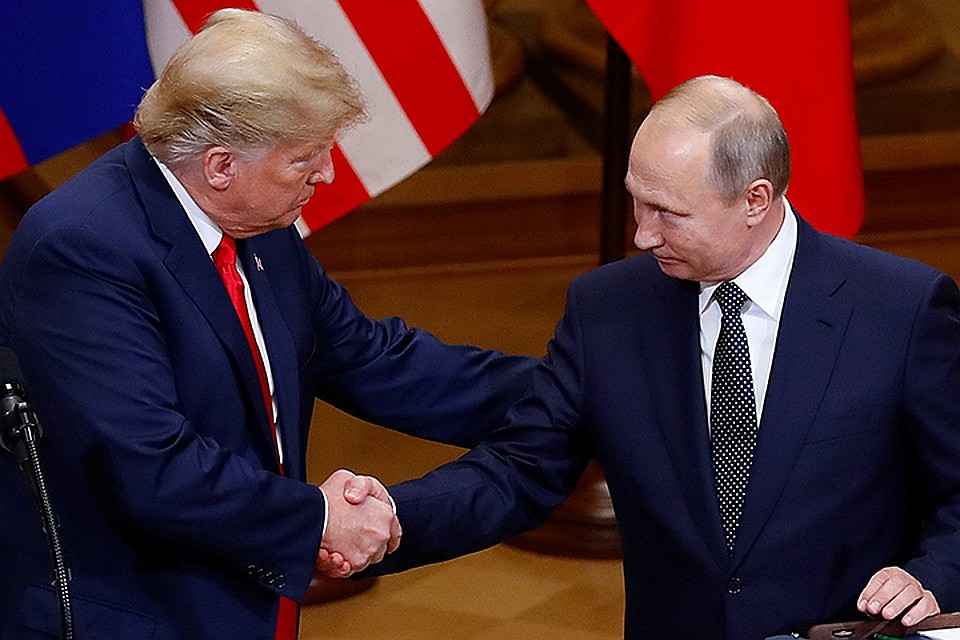 Дональд Трамп и Владимир Путин на переговорах в Хельсинки Фото: REUTERS