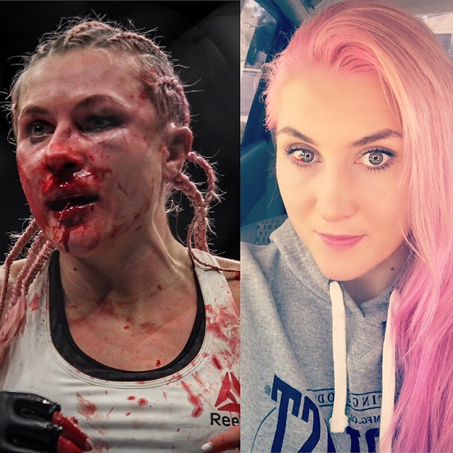 Считается, что именно Яна повела один из самых кровавых боев в UFC: соперница Марион Рено сломала ей нос.