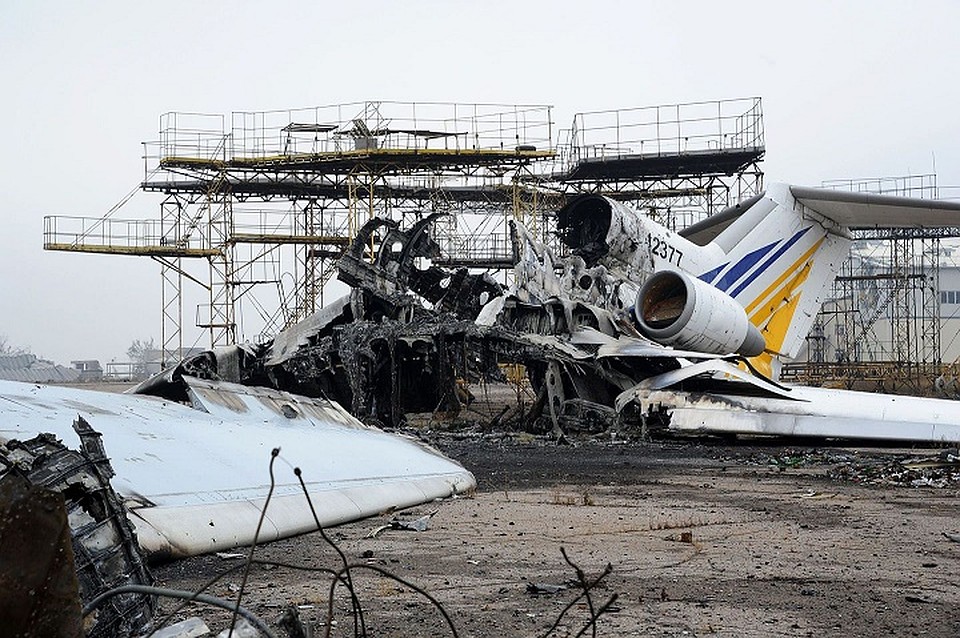 Донецкий аэропорт превратился в руины. Фото: mashable.com