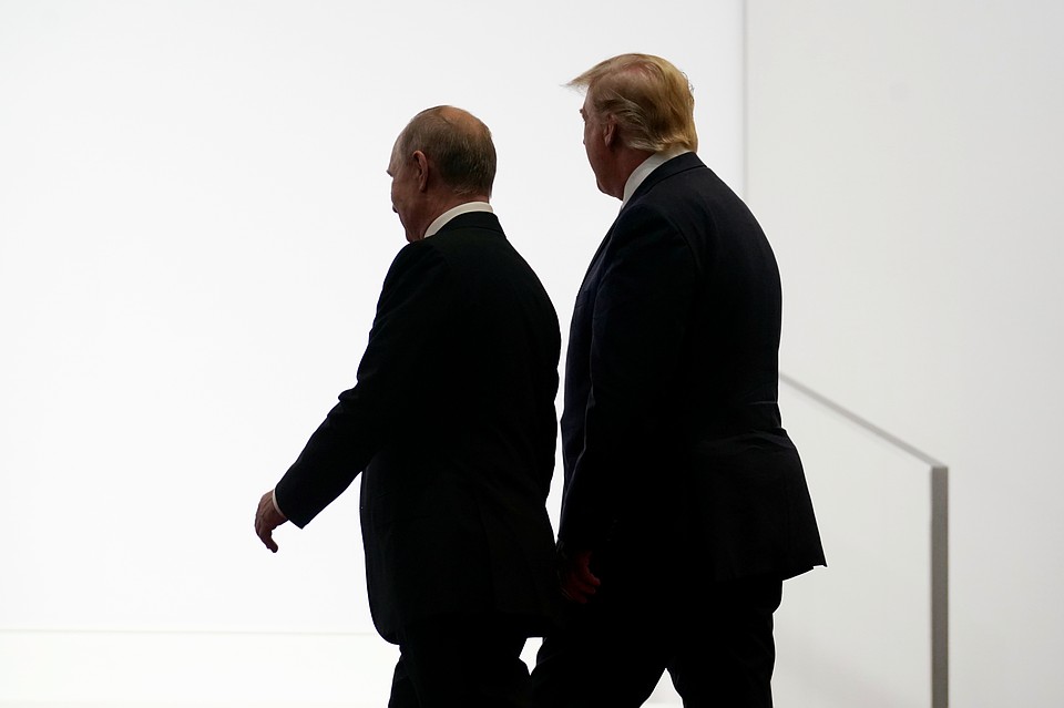 Путин и Трамп вместе пришли на церемонию фотографирования G20 Фото: REUTERS