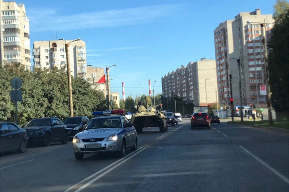 Технику сопровождала военная инспекция. Фото: vk.com/zlo43