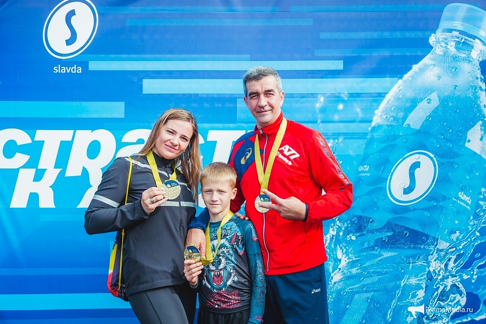 Дети сотрудников компании пробежали дистанцию в один километр. Фото: ИА PrimaMedia