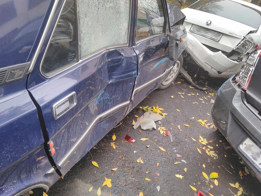 Повреждены оказались 5 автомобилей Фото: Пресс-служба УГИБДД по Тамбовской области