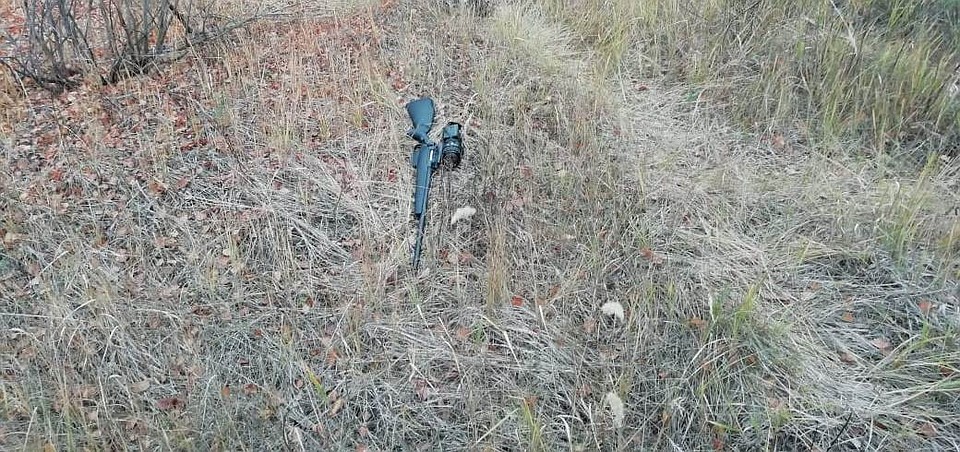 Оружие нашли рядом с телом. Фото: предоставлено пресс-службой СУ СК РФ по Воронежской области.