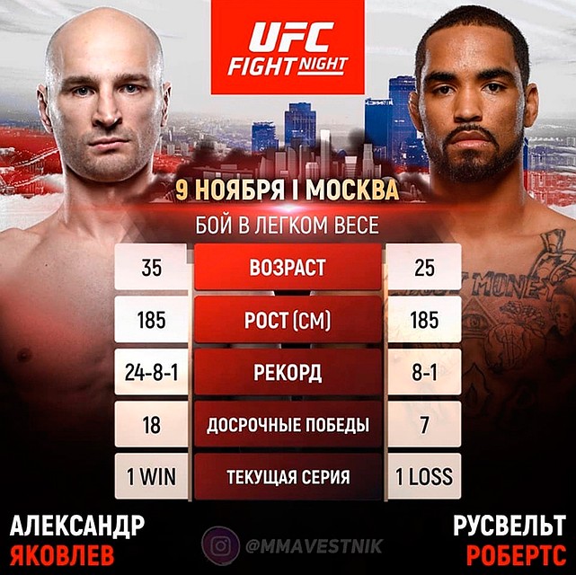 Следующий бой Яковлев проведет 9 ноября 2019 года в Москве. Фото: СОЦСЕТИ