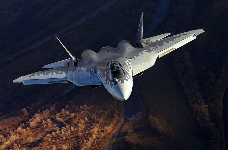 Су-57 в воздухе. Фото Министерства обороны РФ