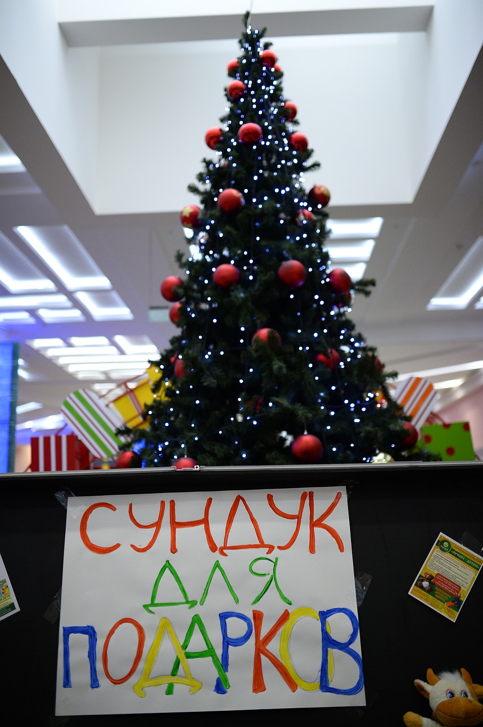 В магазинах ставят ящички для подарков сиротам. Фото: Олег РУКАВИЦЫН