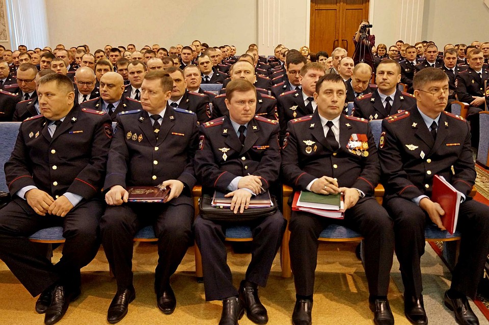 Итоговая коллегия в УМВД по Липецкой области Фото: Пресс-служба УМВД Липецкой области.