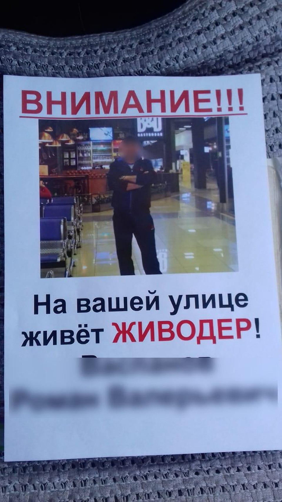 Такие объявления появились в Лесозаводске после опубликованного в сети видео. Фото: предоставлено источником "КП".