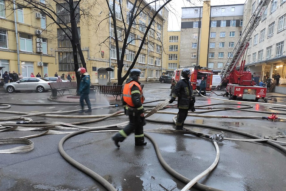 Распространение огня удалось остановить. Фото: ГУ МЧС по Санкт-Петербургу