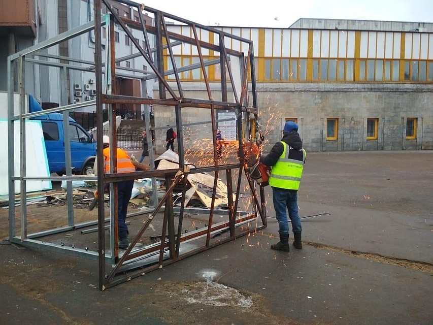 Силами ККИ в городе освободили около 200 кв.м. земли. Фото: ККИ Петербурга