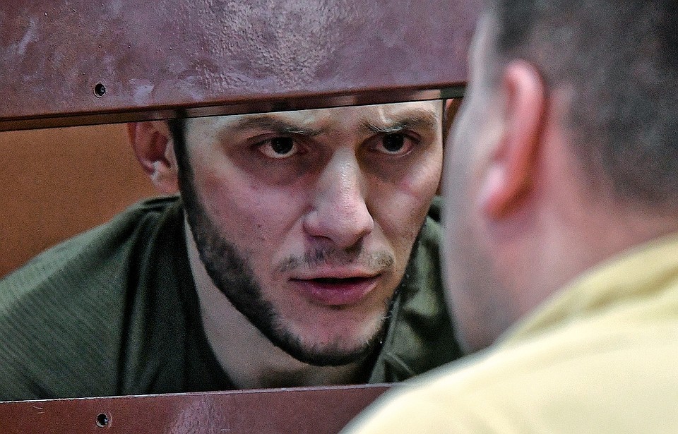 Кароматулло Джаборов во время рассмотрения ходатайства следствия об избрании меры пресечения в Черемушкинском суде. Фото Максима Григорьева/ТАСС