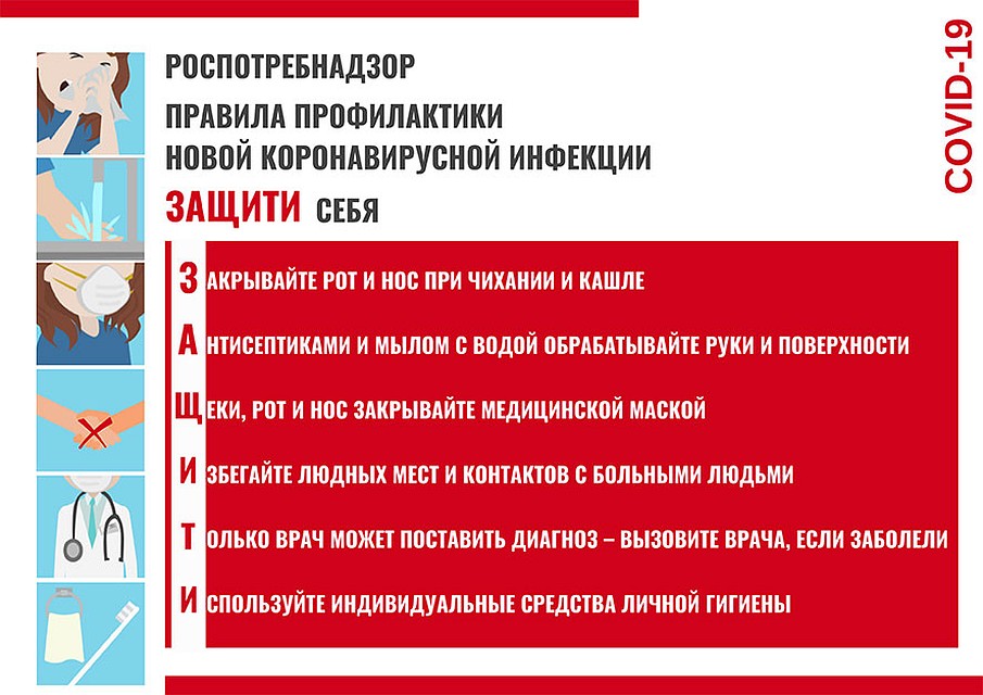 Как защитить себя от коронавируса. Схема: Роспотребнадзор