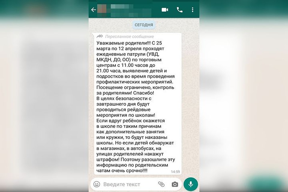 Полицейские якобы будут разыскивать детей и подростков в школах и торговых центрах. Фото: читатель КП-Новосибирск
