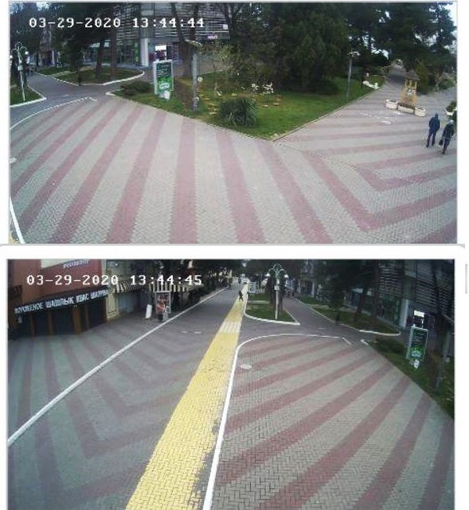 Центр города пуст.