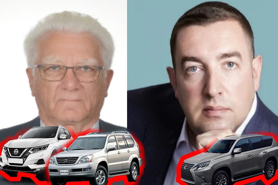 Машины Далхата Байдаева и самый бедный депутат Илья Дроздов с авто жены. Фото: Евгения СОКОРЕВА