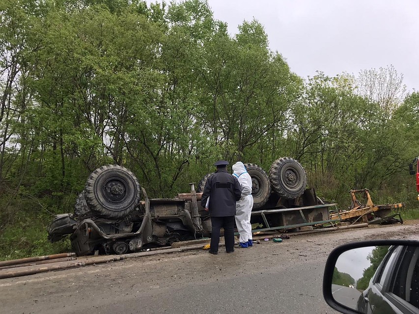 На месте аварии Фото: Татьяна КЛАНОВЕЦ